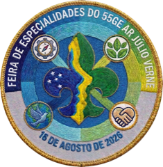 Logo da Feira de Especialidades do 55º GE Ar Júlio Verne
